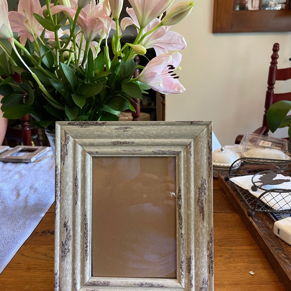 Rustic Cream Photo Frame 5x7 - Picture 8 of 9